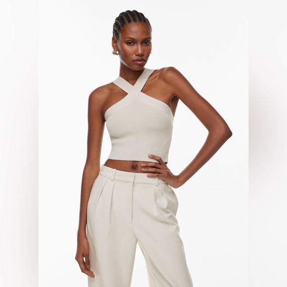 Babaton Sculpt Knit Criss Cross Tank Medium - Picture 5 of 5